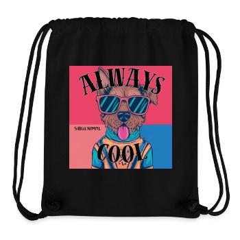 IMMER COOL - Stanley/Stella recycelter Gym Bag - Schwarz - Vorne