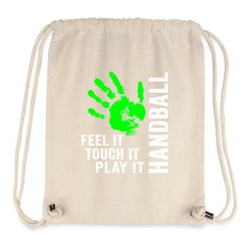 Handball Feel It Touch It Play It Handballer - Stanley/Stella Recycled Gym Bag - natural - Front