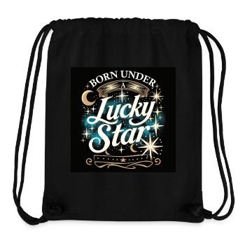 Lucky Star - Stanley/Stella Recycled Gym Bag - black - Front