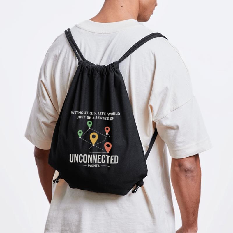 GIS Unconnected Points Map Data Analysis Stanley/Stella Recycled Gym Bag