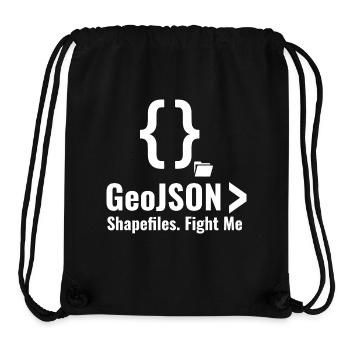 Debatte über GeoJSON-Shapefiles GIS-Datenformat - Stanley/Stella recycelter Gym Bag - Schwarz - Vorne
