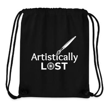 Artistically Lost Compass Map Design - Stanley/Stella Recycled Gym Bag - black - Front