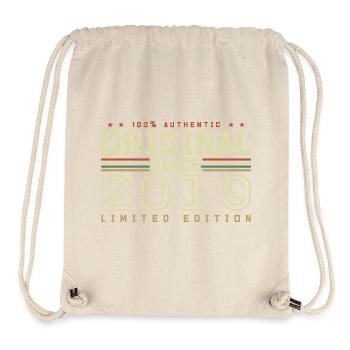 Original 2019 Retro 2019 Jubiläumsgeschenk 2019 - Stanley/Stella recycelter Gym Bag - Naturweiß - Vorne