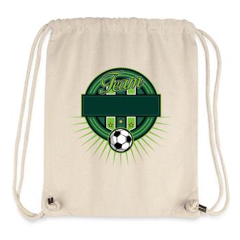 Fussball Logo - Stanley/Stella recycelter Gym Bag - Naturweiß - Vorne