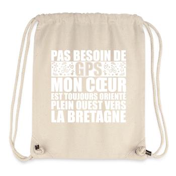 BRETON - Sac à cordon recyclé Stanley/Stella - blanc naturel - Devant