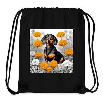 Dackel Dachshund Geschenk Kurzhaardackel Hundemama - Stanley/Stella recycelter Gym Bag - Schwarz - Vorne