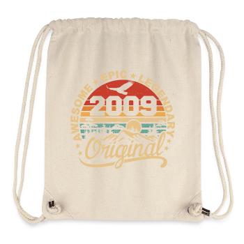 Original 2009 Retro 2009 Birthday Gift - Stanley/Stella Recycled Gym Bag - natural - Front