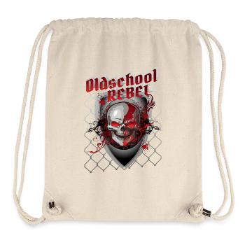 Outlaw Skull - Stanley/Stella recycelter Gym Bag - Naturweiß - Vorne