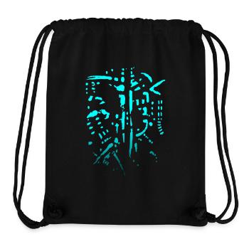 Biking Horror - Skelett Abstrakt - Stanley/Stella recycelter Gym Bag - Schwarz - Vorne
