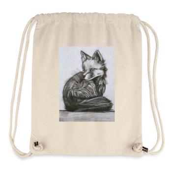 Fuchs im Wald – detailreiche Aquarell Illustration - Stanley/Stella recycelter Gym Bag - Naturweiß - Vorne
