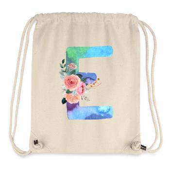 Buchstabe E Aquarell - Stanley/Stella recycelter Gym Bag - Naturweiß - Vorne