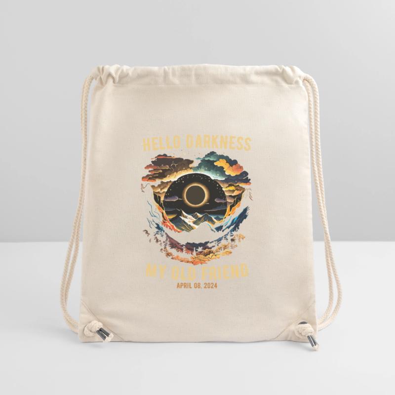 Hello Darkness My Old Friend Solar Eclipse Stanley/Stella Recycled Gym Bag