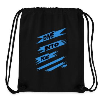 boldness quote geek resilient courage facing fears - Stanley/Stella recycelter Gym Bag - Schwarz - Vorne