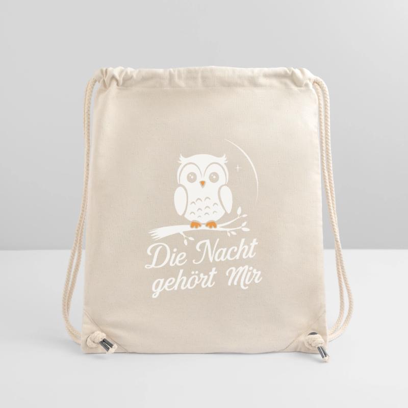Nachteule Eule Eulen Vogel Stanley/Stella recycelter Gym Bag
