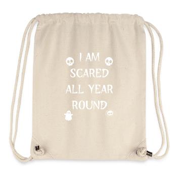 I AM SCARED ALL YEAR ROUND - Stanley/Stella recycelter Gym Bag - Naturweiß - Vorne