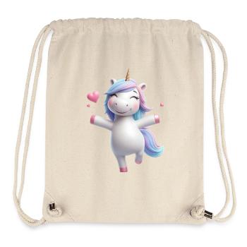 Einhorn 1 - Stanley/Stella recycelter Gym Bag - Naturweiß - Vorne