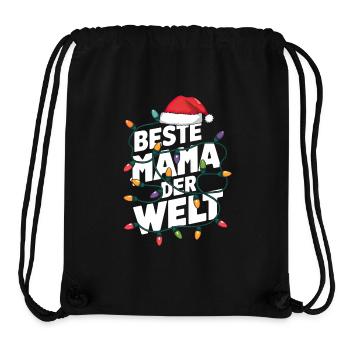 Beste Mama der Welt. Für Mama zu Weihnachten - Stanley/Stella recycelter Gym Bag - Schwarz - Vorne