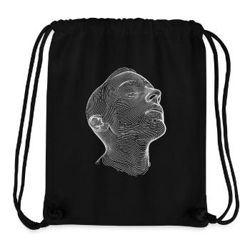 3d head - Stanley/Stella Recycled Gym Bag - black - Front