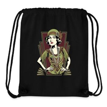 Flappers Girls VIVIAN - Stanley/Stella Recycled Gym Bag - black - Front