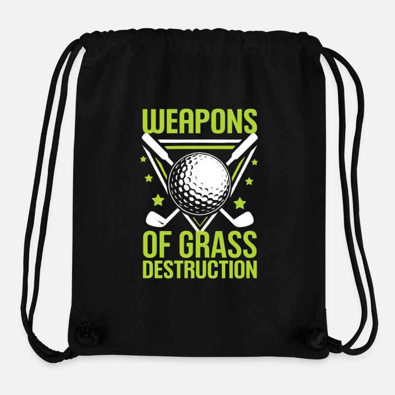 Golf - Waffen der Graszerstörung - Stanley/Stella recycelter Gym Bag - Schwarz