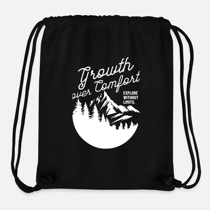 Wachstum vor Komfort - Stanley/Stella recycelter Gym Bag - Schwarz