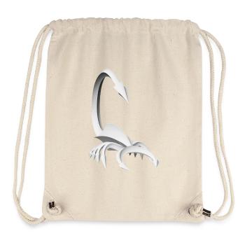 Futuristic scorpion in black and white - Stanley/Stella Recycled Gym Bag - natural - Front