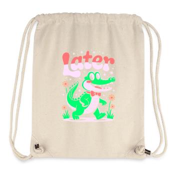 See You Later Aligator - Alligator Retro Design - Stanley/Stella Recycled Gym Bag - natural - Front