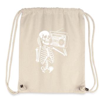 Skeleton Boombox Retro Groove - Stanley/Stella Recycled Gym Bag - natural - Front