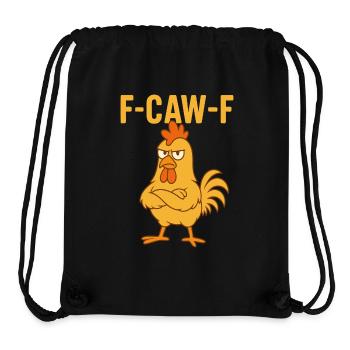 F-CAW-F Funny Chicken - Stanley/Stella Recycled Gym Bag - black - Front