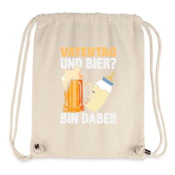 Lustiges Vatertag Geschenk Papa Bier - Stanley/Stella recycelter Gym Bag - Naturweiß - Vorne