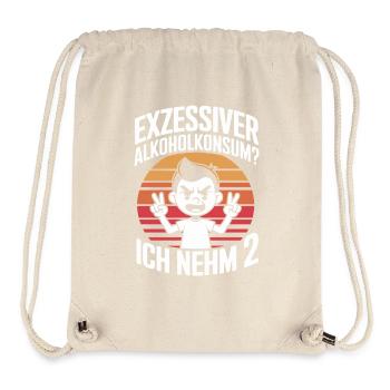  Exzessiver Alkoholkonsum Ich Nehm 2 Lustiger - Stanley/Stella recycelter Gym Bag - Naturweiß - Vorne