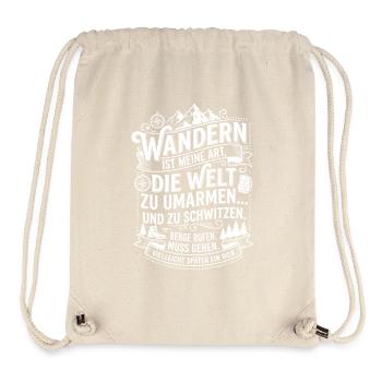 Hiking is my way of embracing the world - Stanley/Stella Recycled Gym Bag - natural - Front