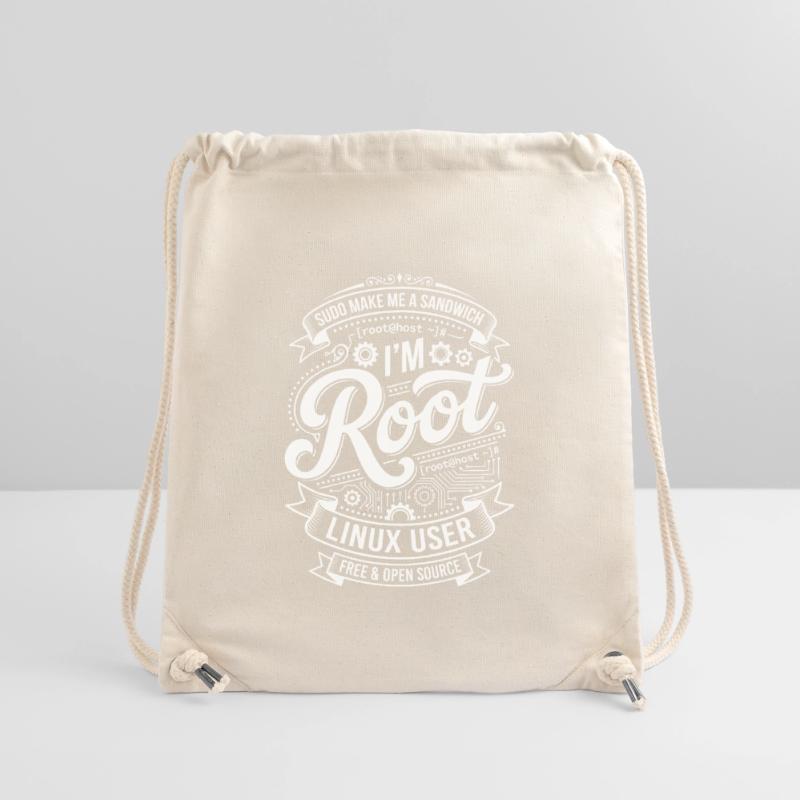 Je suis Root – Utilisateur Linux Sac à cordon recyclé Stanley/Stella