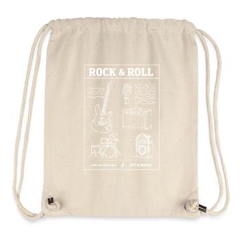 Rock-and-Roll-Jam-Szene - Stanley/Stella recycelter Gym Bag - Naturweiß - Vorne