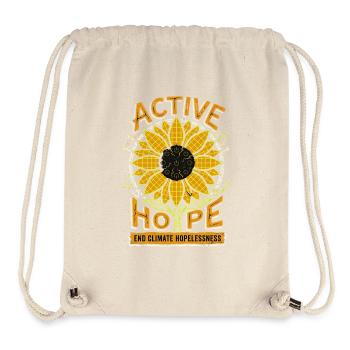 Klima Aktivist Sonnenblume - Stanley/Stella recycelter Gym Bag - Naturweiß - Vorne
