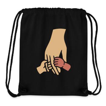 Family Baby Hands Togetherness - Stanley/Stella Recycled Gym Bag - black - Front