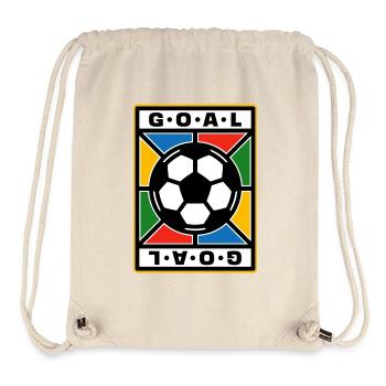 Fußball-Retro-Abzeichen - Stanley/Stella recycelter Gym Bag - Naturweiß - Vorne
