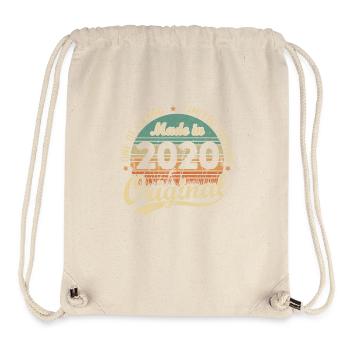 Vintage Retro Geburtstagsgeschenk 2020 Vintage - Stanley/Stella recycelter Gym Bag - Naturweiß - Vorne
