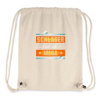 Schlager find ich mega - Stanley/Stella recycelter Gym Bag - Naturweiß - Vorne