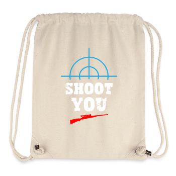 Shoot You - Sniper - Sac à cordon recyclé Stanley/Stella - blanc naturel - Devant