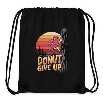Climbing and donuts - Stanley/Stella Recycled Gym Bag - black - Front