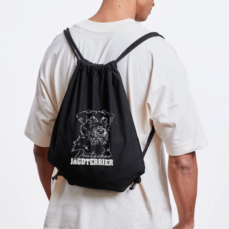 DEUTSCHER JAGDTERRIER Rauhaar Wilsigns Jagdhund Stanley/Stella recycelter Gym Bag