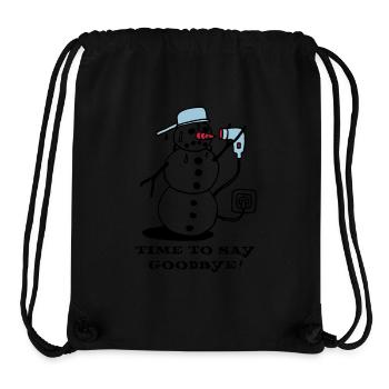 winter_ade_weiss - Stanley/Stella Recycled Gym Bag - black - Front