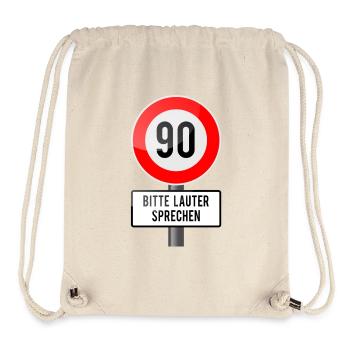 90 Jahre Schild lauter - Stanley/Stella recycelter Gym Bag - Naturweiß - Vorne