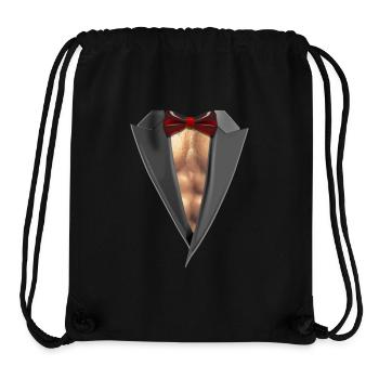 Tuxedo Brust - Stanley/Stella recycelter Gym Bag - Schwarz - Vorne