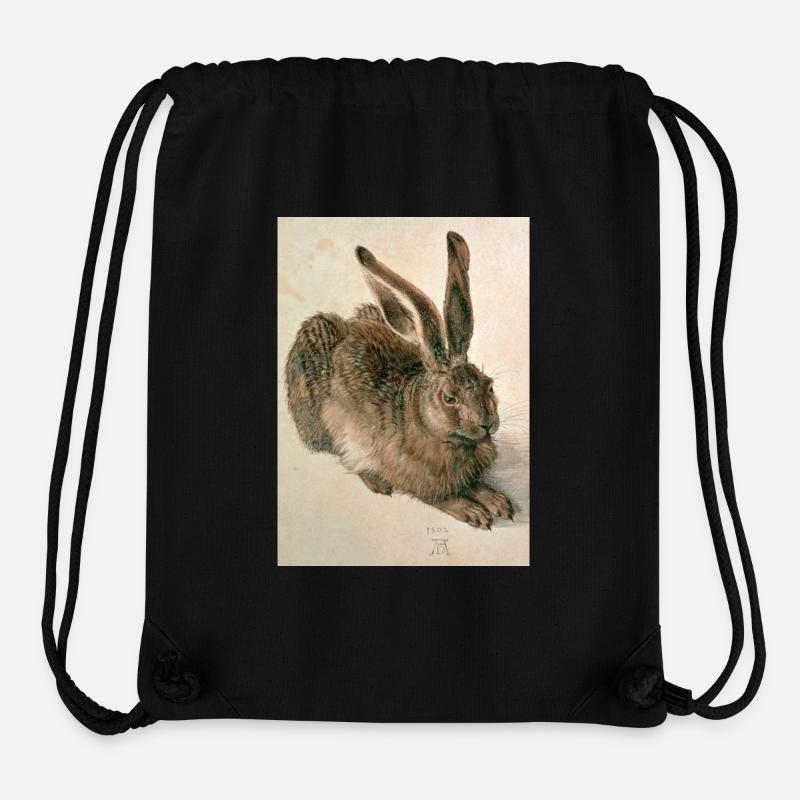 Feldhase von Albrecht Dürer - Stanley/Stella recycelter Gym Bag - Schwarz