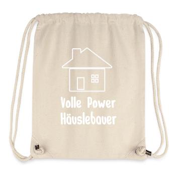 Häuslebauer - Stanley/Stella recycelter Gym Bag - Naturweiß - Vorne