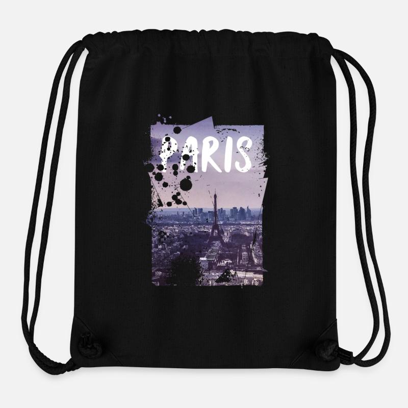 Paris - Stanley/Stella Recycled Gym Bag - black