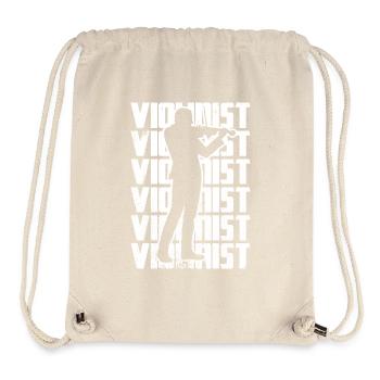 Funny violinist - Stanley/Stella Recycled Gym Bag - natural - Front