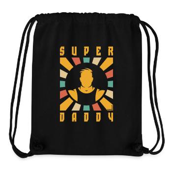 Super Daddy (Dad / Papa / Rays / 4C) - Stanley/Stella Recycled Gym Bag - black - Front